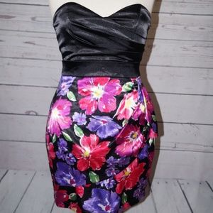 Satin Strapless Dress